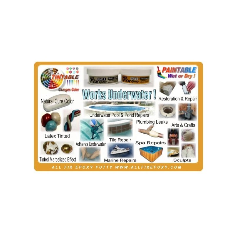CirCut Epoxy All-Fix 2 Part A+B EPOXY Putty 8oz Kit
