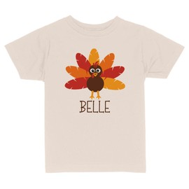 Turkey Belle Toddler Kids T-Shirt 5T Natural