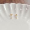 Silver 925 Hypoallergenic Earrings, Small, Small, Ultra Mini Size, Heart,