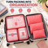 6-Piece Travel Packing Organizer Set for Luggage – Lightweight Reusable