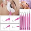 Eyelash Tweezers (5, Raspberry Pink)