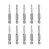 sourcing map 10Pcs SQ2.74 Square Head Screwdriver Bits 1/4 Inch