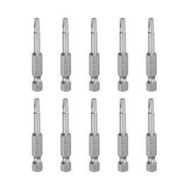 sourcing map 10Pcs SQ2.74 Square Head Screwdriver Bits 1/4 Inch Hex Shank 2" Long S2 Steel with Magnetic for Power Screwdriver Drill Impact Driver
