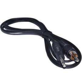 kenable 3.5mm MONO Jack Plug to Phono RCA Plug Screened Cable 1.2m [1.2 metres]