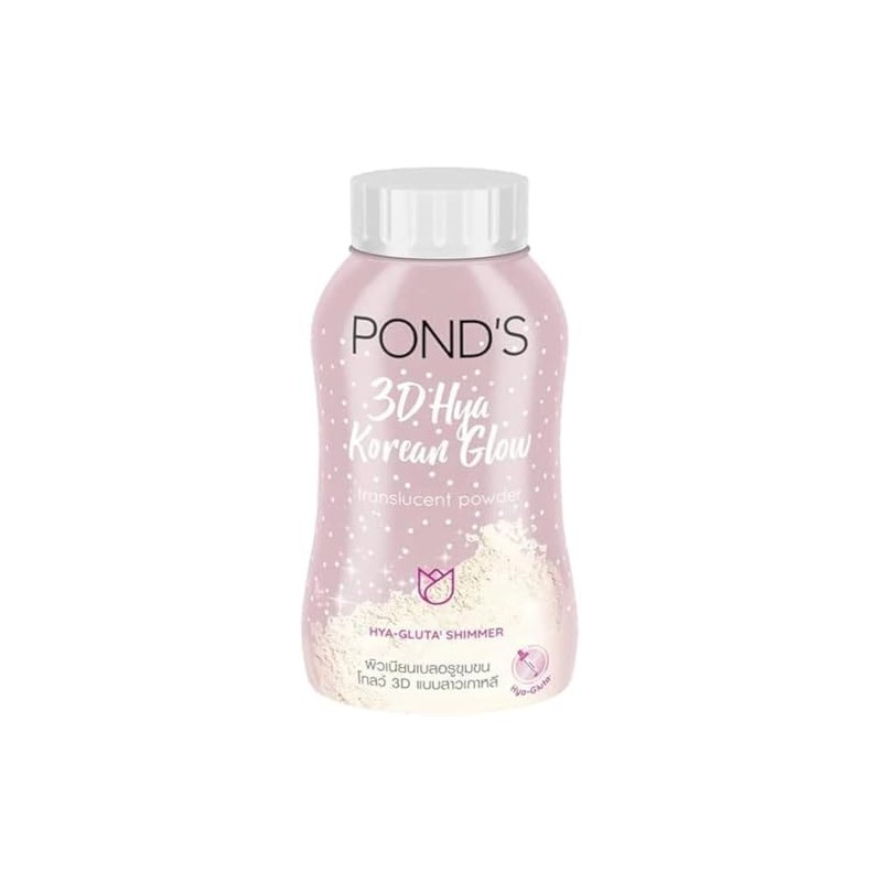 POND'S 3D Hya Korean Glow Translucent Powder, Hya-Gluta Shimmer Formula