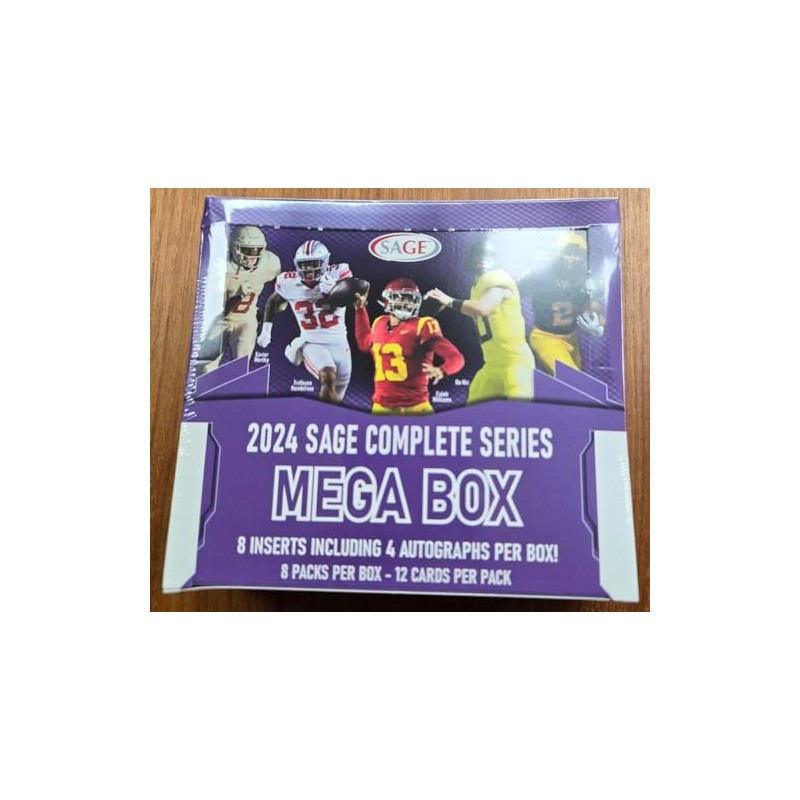 2024 SAGE Premier Mega Football Box w/4 autographs