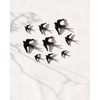 Set of 3 Ceramic Birds Swallows for Wall and Home