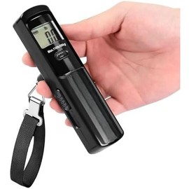 Luggage Scale -Free,  Essentials, Portable Handheld Digital Suitcase Weight Scale for for  Accessories, 110lbs/50kg - Colour: Black