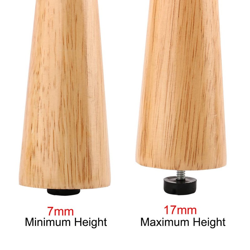 Sourcingmap M6x15mm Leveling Feet Adjustable Threaded Pole Leveling Foot Furniture