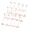 15PCS Table Number Holder 22cm Heart Shaped Iron Wire Picture
