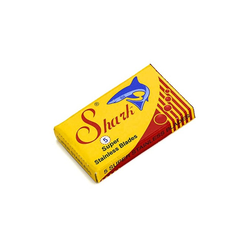 Shark Super Stainless Steel Razor Double-edged Replacement Blades, 100 Pieces