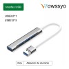 Adaptador Para Laptop Hub Usb A Usb 3.0 4 En