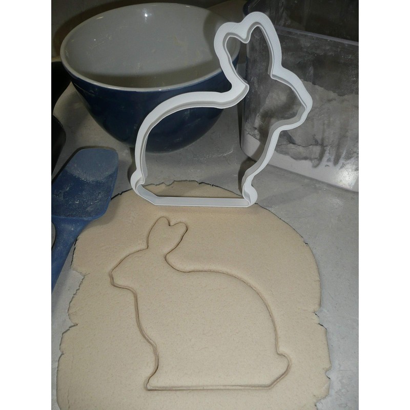LARGE EASTER BUNNY RABBIT COOKIE CUTTER MADE IN USA PR217