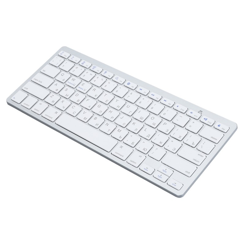 Ultra Thin Keyboard BT Wireless Splashing Proof Bilingual Language Keypad