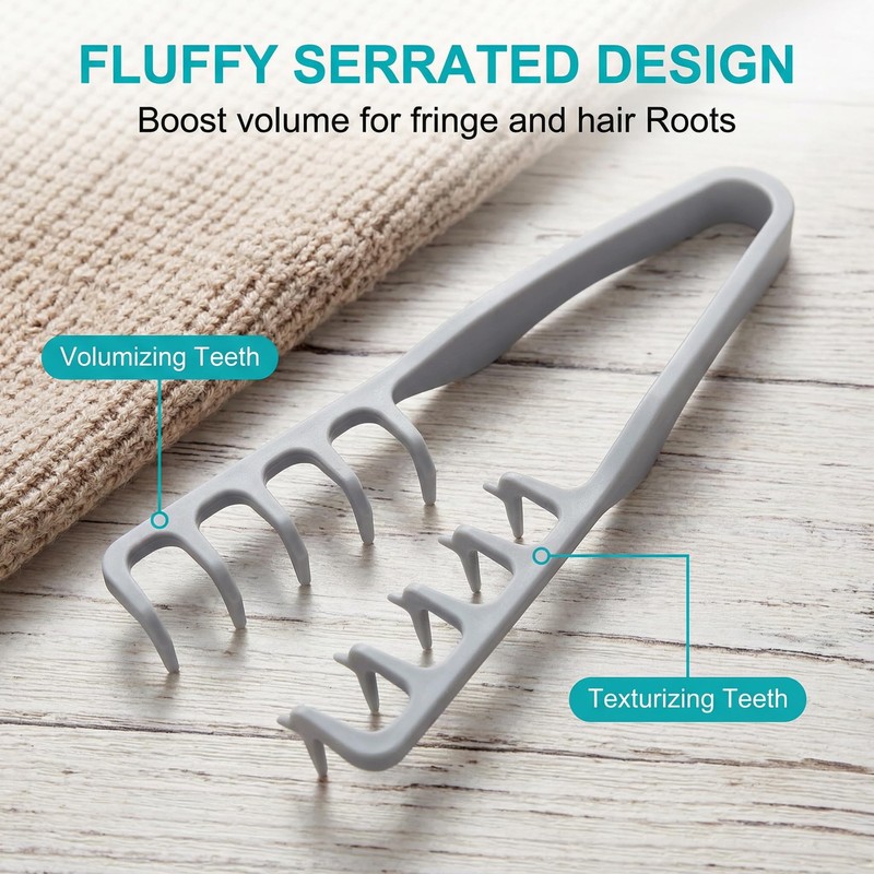 Texture Styling Comb for Men & Women, Wide & Fine