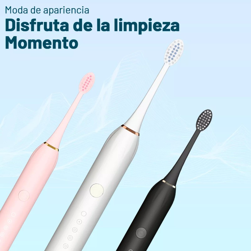 Lamgoa Cepillo De Dientes Dental Electrico Recargable 3 Cepillo Usb