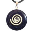 Steinfixx® - Premium Blue Stone Donut Optional Necklace with Silver