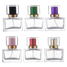 Botella Transparente de 30ml, 6 Botellas de Portabilidad, Tapa Extraíble, Mini Juego de Botellas de Viaje