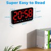 HiCOZZIE Digital Wall Clock, 9Inch LED Digital Clock Large Display