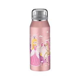 alfi KIDS ISO BOTTLE 350ml, fairytale princess, Isoliertrinkflasche Kinder Edelstahl, absolut dicht mit Drehverschluss, hält 12 Std. heiß, 24 Std. kalt, für Kohlensäure, ohne Fingerabdrücke, BPA-frei