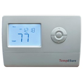 TempĕSure Thermostat 2H/2C Digital Non-Programmable Straight Cool, Heat Pump, Electric Heat, Gas Heat TESD22