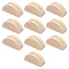Kasoud Photo Holders for Tables, 10PCS Semicircular Wooden Place Card