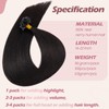S-noilite Keratin Human Hair Extensions, 50 Strands, 50g, Pre-Bonded U