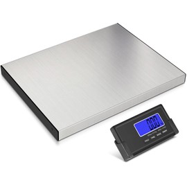 THINKSCALE 440lbs/10g Shipping Scale, Wireless LCD Displays, Heavy Duty Weight Scale Postal Scale, Stainless Steel Large Platform, Scale for Packages, Luggage Scale