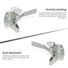 Garden Gate Latch for Wooden Gates - Galvanised Silver Door