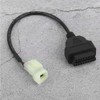 OBD2 Cable Connector, Motorcycle 4 Pin Diagnostic Cable Adapter, OBDII
