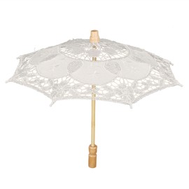 Lace Umbrella Wedding Bridal Parasol Umbrella for Photography Props Wedding SuppliesS Beige