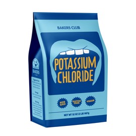 Potassium Chloride Powder 2 Pound - Sodium Free Salt Substitute - Food Grade, Filler Free, Easily Dissolves, Unflavored - Mineral Electrolyte Hydration Fluid Balance - Source of Fruits, Vegetables
