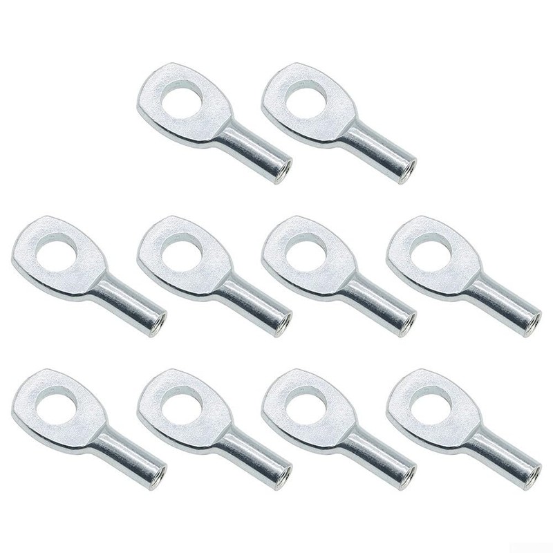 10 Pcs Gym Pulley Machine Cable Eyelet Terminal Interface Port,