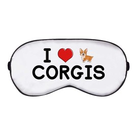 Azeeda 'I Love Corgis' Schlaf- / Reise-Augenmaske (EY00012950)