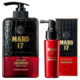 MARO17 Collagen Shampoo Perfect Wash (11.6 oz) & Collagen Essence (1.7 oz) Set | Declog Pores & Promote Fuller Hair
