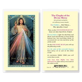 Chaplet of Divine Mercy Laminated Holy Cards, 25-Count Value Pack