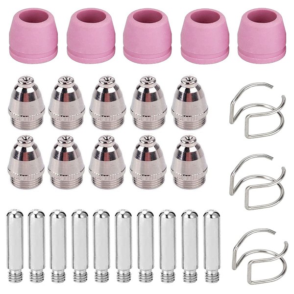 EATBALE 28pcs SG-55 AG-60 Plasma Cutter Torch Consumables Kit Tips
