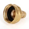 2pcs Solid Brass 1/2" PEX Barb to 3/4" GHT Female