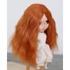 Linfairy 9-10 inch Doll Long Wig Curl 69 (Middle Orange)