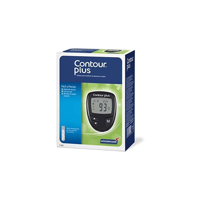 Contour Plus Glucómetro Autocodificado Para El Monitoreo De Glucosa En