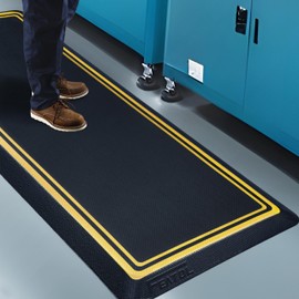 FEATOL Standing Mat Anti Fatigue for Work 2 Packs, Ergonomic Commercial Cushioned Floor Mat, Standing Work Mats Industrial, 20" x 59" Safety Mat for Leg & Back Pain