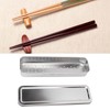 Natudeco Travel Tableware Storage Box Stainless Steel Chopstick Organizer Portable