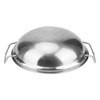 MUKCHAP 4 Pack 22cm Balti Serving Dishes, Silver Indian Curry