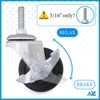 AXL 5/16 UNC Threaded Stem Caster Wheels Set of 4,