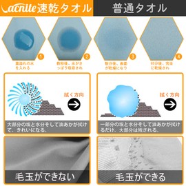 VACNITE Quick-Drying Towel, Super Absorbent, Soft, Fade-Resistant, Odor-Resistant, Durable, Lightweight, Storage Bag Included, Moisture, Rainy Season, Travel Towel, Bath Towel, For