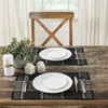 VHC Brands Farmhouse 13"x19" Placemat Set of 2 Black Eston