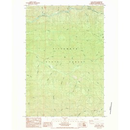 YellowMaps Cook Creek OR topo map, 1:24000 Scale, 7.5 X 7.5 Minute, Historical, 1984, Updated 1984, 26.8 x 22 in - Polypropylene
