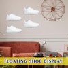 Treela 20 Pack Floating Shoe Shelves for Wall Acrylic Floating