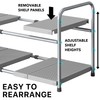 Simple Houseware Under Sink 2-Tier Heavy Duty Expandable Rack Organizer,