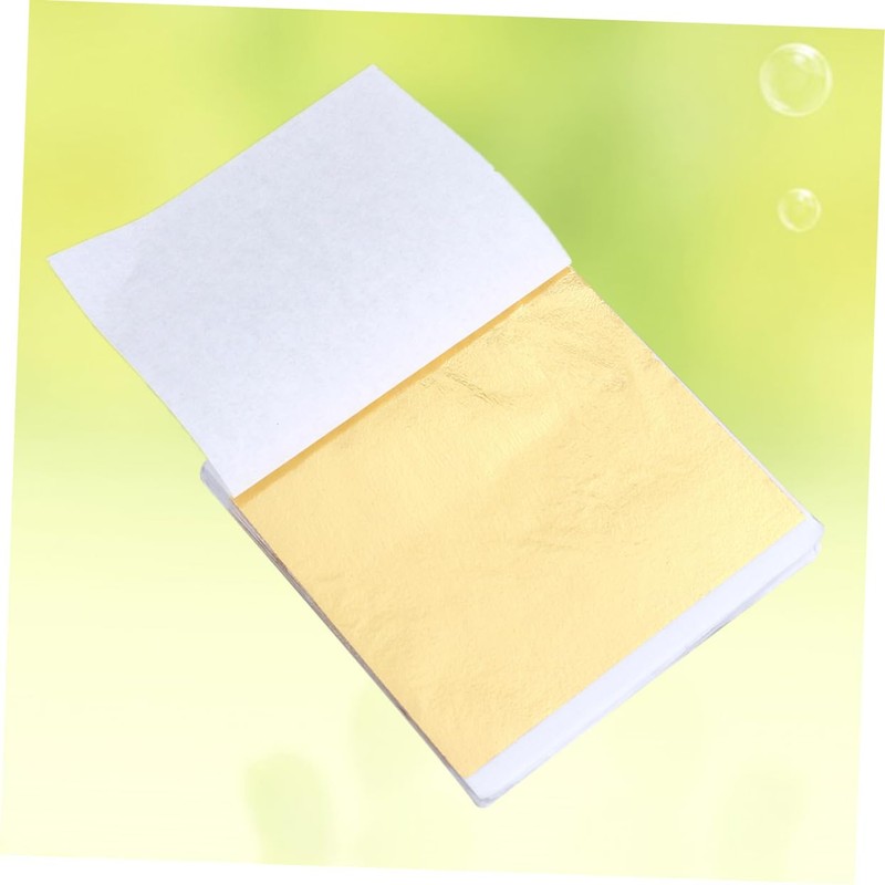 KONTONTY 50pcs 8x8.5cm Foil Leaf Sheets Imitation Leaf Art Foil